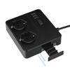 HIONJIN Multiple Power Strip Surge Protection 2 EU Outlets Plugs Sockets with 3 Portss 1.8m Extension Cable for Travel Desktop view 3