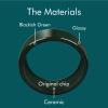 Blackish Green Smart Ceramic Ring for Tesla model3/Y/X/S Keycard KeyFob Accessories,Unisex (US#8 59MM) view 2