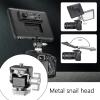BAIMOQI Adjustable Camera Monitors Mount Hot Shoe Bracket Standard 1/4in 360 Rotation 180 Tilt with Secure Thumbscrew Lock view 2