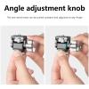 BAIMOQI Adjustable Camera Monitors Mount Hot Shoe Bracket Standard 1/4in 360 Rotation 180 Tilt with Secure Thumbscrew Lock view 3