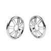 CNxinn10 1pair Rear Flame Speaker Trim Grill Fairing Cover ABS Chrome For FLHTCU/L FLHTCLTC Road Glide Ultra FLHTK/L Motorbike view 4