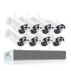 5MP Video Surveillance Cameras System with Wireless WiFi 8CH NVR Kit H.265 P2P Smart Home Outdoor Security Camera Set(None,8 Cam with 8CH NVR) view 2
