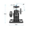 CAMVATE Ceiling Mount Plate with 1/4"-20 Mini Ball Hand for CCTV Camera Surveillance System-3688 view 2