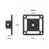 CAMVATE Ceiling Mount Plate with 1/4"-20 Mini Ball Hand for CCTV Camera Surveillance System-3688 view 4