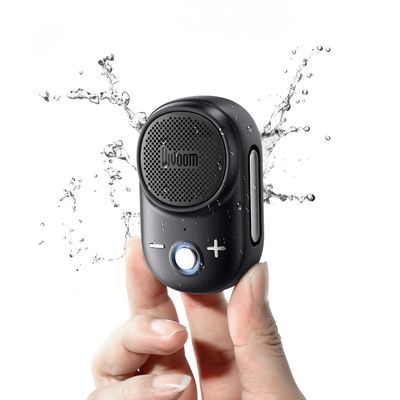 Divoom Itour-S Wearable Bluetooth Speaker, IP67 Waterproof Dustproof, Portable Small Clip-On Bluetooth Speaker, 10H Playtime, for Kitchen, Work, Travel, Biking, Golf, Pool (Black)
