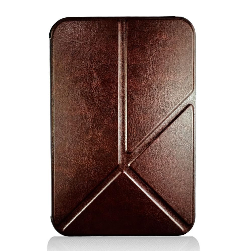 AJUSIBZR Stand Case Compatible with Kindle Keyboard 3rd Gen Leather Lightweight Cover Reader for Kindle3 D00901 Flip Magnetic Closure(Brown)
