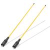 2 Pack RH771 Antenna Tri-Band 15.35in 155/462MHz U/V Dual Band High Gain Antenna SMA-Female Coil Loaded 2.15dBi for UV-K6 K5Plus Radio Accessories (Yellow) view 1