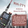 2 Pack RH771 Antenna Tri-Band 15.35in 155/462MHz U/V Dual Band High Gain Antenna SMA-Female Coil Loaded 2.15dBi for UV-K6 K5Plus Radio Accessories (Red) view 2
