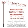 2 Pack RH771 Antenna Tri-Band 15.35in 155/462MHz U/V Dual Band High Gain Antenna SMA-Female Coil Loaded 2.15dBi for UV-K6 K5Plus Radio Accessories (Red) view 3