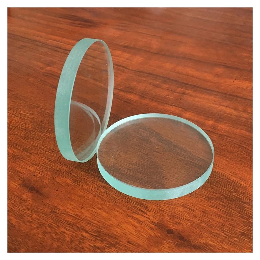 2PCS 40~70mm Tempering Toughened Stalinite Lens Tempered Boiler Windows Lentes(62MM_8MM)