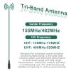 2 Pack RH771 Antenna Tri-Band 15.35in 155/462MHz U/V Dual Band High Gain Antenna SMA-Female Coil Loaded 2.15dBi for UV-K6 K5Plus Radio Accessories (Green) view 3