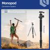 Fotopro 61" Horizontal Tripod with 360 Rotation Center Column, Aluminum Ball Head, Multi Angle, Heavy Duty Camera Tripod Monopod, Overhead/Macro Shots, Max Load 17.6 lbs, X-Go HR Chameleon view 4