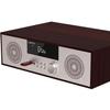 Compact System Micro HiFi System, CD Stereo System, 40 Watts RMS Music System with CD Player, FM Radio, Bluetooth, AUX-in, Headphone Output, DSP Tech, Clear Sounds and Rich Bass Sound,Golden view 3