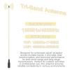 2 Pack RH771 Antenna Tri-Band 15.35in 155/462MHz U/V Dual Band High Gain Antenna SMA-Female Coil Loaded 2.15dBi for UV-K6 K5Plus Radio Accessories (Crystal) view 3