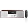 Compact System Micro HiFi System, CD Stereo System, 40 Watts RMS Music System with CD Player, FM Radio, Bluetooth, AUX-in, Headphone Output, DSP Tech, Clear Sounds and Rich Bass Sound,Silver view 1