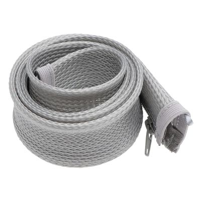 Cable Tidy 1M 30mm Zipper Cable Sleeve Cover Flexible Nylon Wire Cord Hider Cable Management Organizer for Home Office Computer TV Desk(Gray)