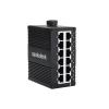 12 Port Industrial Unmanaged Gigabit Ethernet Switch,12 Port RJ45 10/100/1000Mbps Din Rail Mount Ethernet Switch,Wall Mounts Network Switch,-40F to 167F,IP40 Aluminium Shell (Non-PoE) view 1