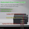 12 Port Industrial Unmanaged Gigabit Ethernet Switch,12 Port RJ45 10/100/1000Mbps Din Rail Mount Ethernet Switch,Wall Mounts Network Switch,-40F to 167F,IP40 Aluminium Shell (Non-PoE) view 3