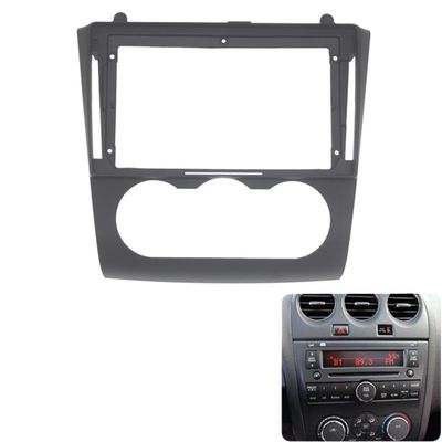 Car Front Side Air Outlet Vent Frame Trim Compatib 9 Inch Car Radio Fascia/Fit for Nissan Altima 2006 2007 2008 2009 2010 2011 2012 Audio Player Install Dash Panel Frame Mount Kit ABS Silver Car Ster
