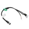 HangTon Ethernet Power Function Debugging Cable for DJI Livox Mid-360 LiDAR Sensor to Computer, 1 to 3 Splitter, M12 Aviation A-Coded 12 Pin Female Connector to RJ45 and Flying Leads, 50cm view 1