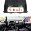Car Front Side Air Outlet Vent Frame Trim Compatib 9 inch Car DVD Frame Audio Dash Trim Kits Facia Panel Radio Player Screen 2 Din/Fit for Kia PICANTO Morning 2018-2019 Dash Mount Kit ABS Silver Car view 1