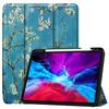 SZLONKOU Tablet Cover for Apple iPad Pro 12.9 3rd 4th Generation(2018 2020 Release),Ultra Slim Folio Stand Lightweight Leather Case for Apple iPad Pro 12.9" Gen 3th 4th (TPU-Apricot Flower) view 1