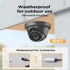 4K 16 Channel Security Camera System 16x 5MP Wired IP Turret Dome Cameras with AI Human Detection, Built-in Mic, Remote Access, 4TB HDD NVR, 24/7 Recording, PD93A31616-5M-1 view 3
