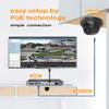 4K 16 Channel Security Camera System 16x 5MP Wired IP Turret Dome Cameras with AI Human Detection, Built-in Mic, Remote Access, 4TB HDD NVR, 24/7 Recording, PD93A31616-5M-1 view 4