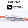 Underwater 300 Meters Watertight IP68 FVG PVG 0W 1W 2W 3W 2 4PinDock Cable Extension Wire High Pressure 30 BarConnector(2W FVG and PVG,6 Pin) view 2