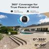 REOLINK 4K Security Camera for Home Surveillance, Outdoor IP Camera with Color Night Vision, 1X E1 Outdoor SE PoE Bundle 1X Trackmix PoE with Dual-Lens view 4