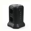 HIONJIN Smart Tower Power Strip Surge Protector Vertical Multiple Electrical Sockets 6 Way EU Outlet Distribution 2m Extension Cord view 1