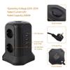 HIONJIN Smart Tower Power Strip Surge Protector Vertical Multiple Electrical Sockets 6 Way EU Outlet Distribution 2m Extension Cord view 3