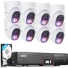 LongPlus 4K PoE Security Camera System, 12MP H.265+ 16CH NVR with 4TB HDD for 24-7 Recording, 8pcs Wired Home Security Camera System, Person Vehicle Detection, CCTV for Businesses Home, LP8MEF8D1 view 1