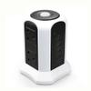 HIONJIN Multiple Vertical Power Strip Surge Protector Tower Socket UK Electric Pluging Lead 6 Way Outlet Switch 2500W 10A 2m Extension Cord view 1