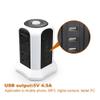 HIONJIN Multiple Vertical Power Strip Surge Protector Tower Socket UK Electric Pluging Lead 6 Way Outlet Switch 2500W 10A 2m Extension Cord view 4