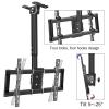 Adjustable Tilt TV Ceiling Mount - Adjustable Ceiling TV Mount Bracket, Fits 37-85 Inch TVs TV Stand, with Loading 176 Lbs Ceiling TV Mount, Max VESA 600x400mm, TV Ceiling Mount Bracket view 4