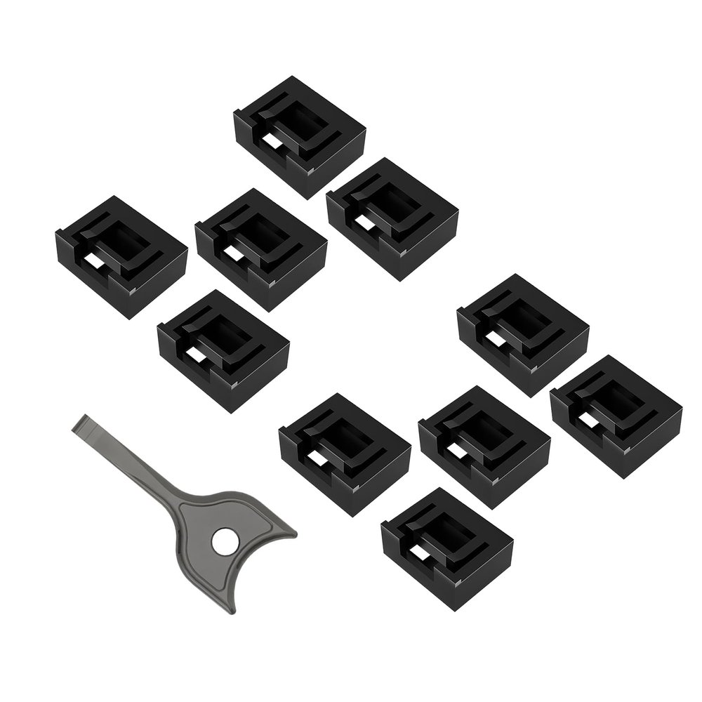 Aurgiarme 10pc USB Port Blockers with Key Lock Secure Data and Protect Against with Removable USB A Lock for PC Laptop