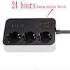 HIONJIN Smart Timing Socket Power Strip 3EU Plugs Outlets Electric Socket with 3Portss Charger Adapter 5V 3.4A 1.8m Extension Cord view 2