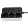 HIONJIN Smart Timing Socket Power Strip 3EU Plugs Outlets Electric Socket with 3Portss Charger Adapter 5V 3.4A 1.8m Extension Cord view 4