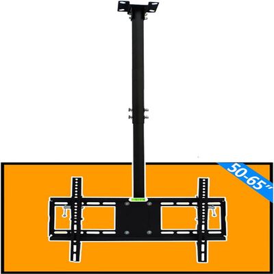 0-15 Flip Down Ceiling Mount Tv Bracket, Holds Up to 70kg/154 Lbs Screens, Tilt Swivel Telescopic Bracket, Fits Most 50-65 Inch Flat Panel TVs TV Mount TV Stand