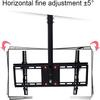 0-15 Flip Down Ceiling Mount Tv Bracket, Holds Up to 70kg/154 Lbs Screens, Tilt Swivel Telescopic Bracket, Fits Most 50-65 Inch Flat Panel TVs TV Mount TV Stand view 3