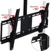 0-15 Flip Down Ceiling Mount Tv Bracket, Holds Up to 70kg/154 Lbs Screens, Tilt Swivel Telescopic Bracket, Fits Most 50-65 Inch Flat Panel TVs TV Mount TV Stand view 4
