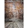 10x15ft Rustic Brick Wall Backdrop Old Brick Wall Wooden Floor Photography Background Birthday Baby Shower Wedding Party Decoration Supplies Photo Booth Props view 4