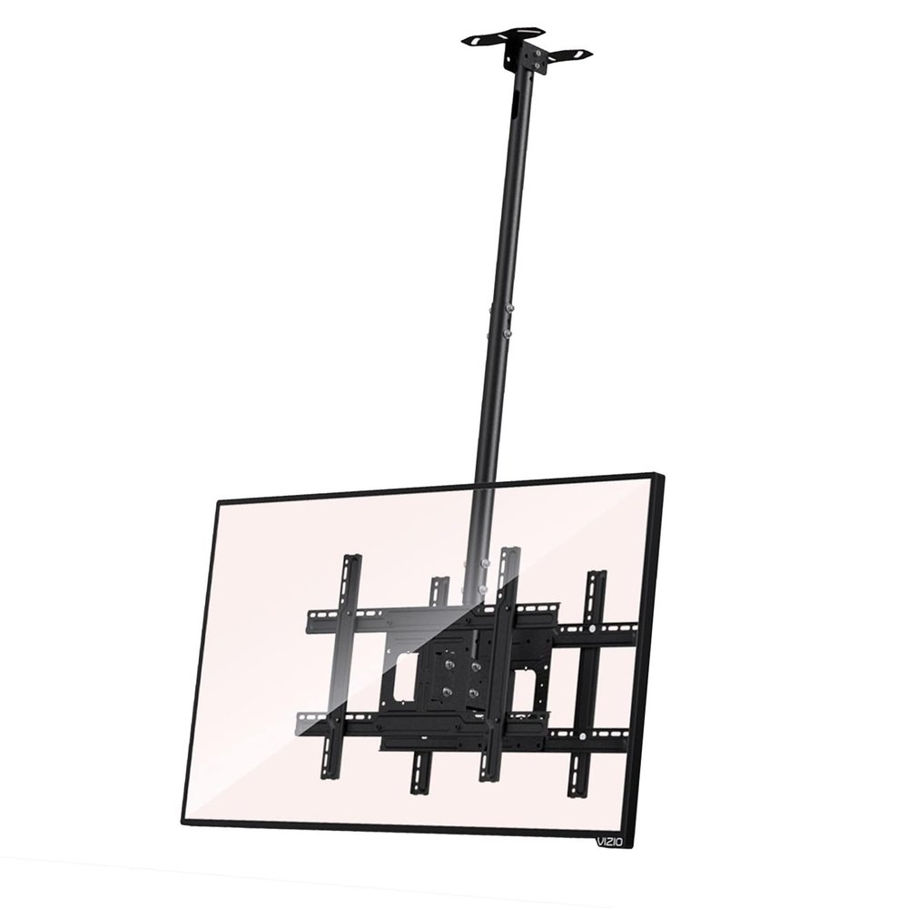 Adjustable Ceiling TV Mount Bracket - Double Sided TV Ceiling Mount, Tilting TV Mount for 24-55 Inch TVs, Holds Two (2) Screens Ceiling TV Mount, Mounting On The Ceiling