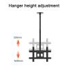 Adjustable Ceiling TV Mount Bracket - Double Sided TV Ceiling Mount, Tilting TV Mount for 24-55 Inch TVs, Holds Two (2) Screens Ceiling TV Mount, Mounting On The Ceiling view 3