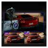 4Inch Touch Screen Dash Cam 1080P Car Dual Lens DVR Camera Driving Video Recorder Car Monitor Front and Rear Camera view 2