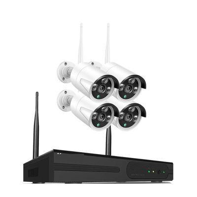 QDVOPHZA 5MP HD Video WiFi Surveillance Cameras System with Wireless WiFi 10CH NVR Kit H.265+ P2P Smart Home Outdoor Security Camera Set(None,4 Camera 10CH NVR_U/S)