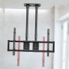 Adjustable Ceiling TV Mount Bracket - Adjustable Height Double Pole Single Screen TV Mount, for 50-100 Inch TVs TV Mount, Tilt Swivel Telescopic TV Bracket, Can Mount On Ceilings/Wall view 1