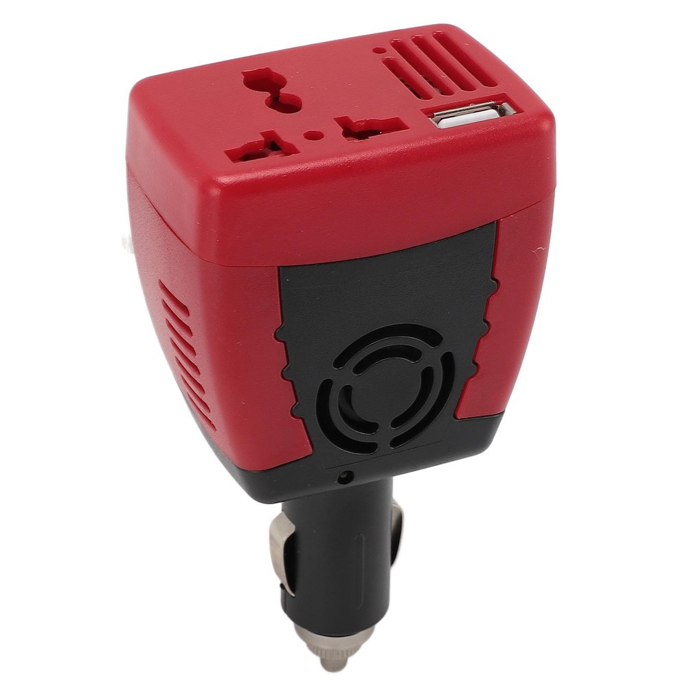 150W Power Inverter 12V to AC Converter Car Charger Power Adapter with 5V 0.5A 2.1A USB Port, Car Plug Adapter Outlet Converter