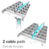 360 Degree Rotation Pole Mounting Kit, V3 Mount Plate Standard Pipe Mount Adapter for Gen 3 Antenna view 2
